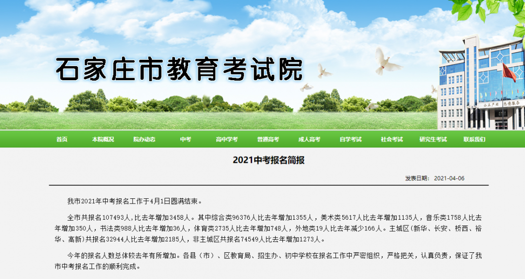 2021年河北中考人數(shù)確定啦！